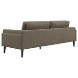 Rilynn 2-piece Upholstered Track Arm Sofa Set Brown 509521-S2 - Ella Furniture