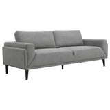 Rilynn 2-piece Upholstered Track Arm Sofa Set Grey 509524-S2 - Ella Furniture