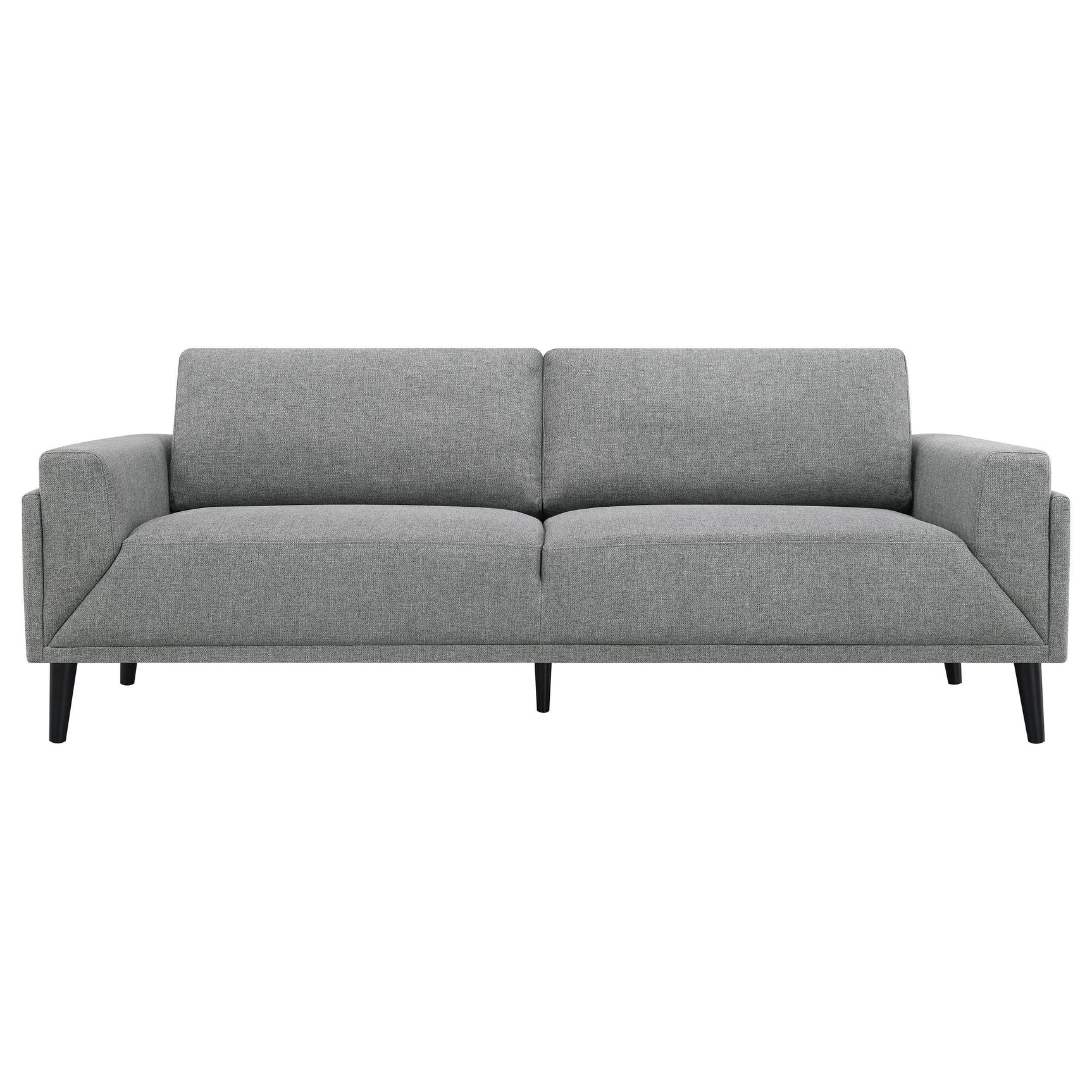 Rilynn 2-piece Upholstered Track Arm Sofa Set Grey 509524-S2 - Ella Furniture