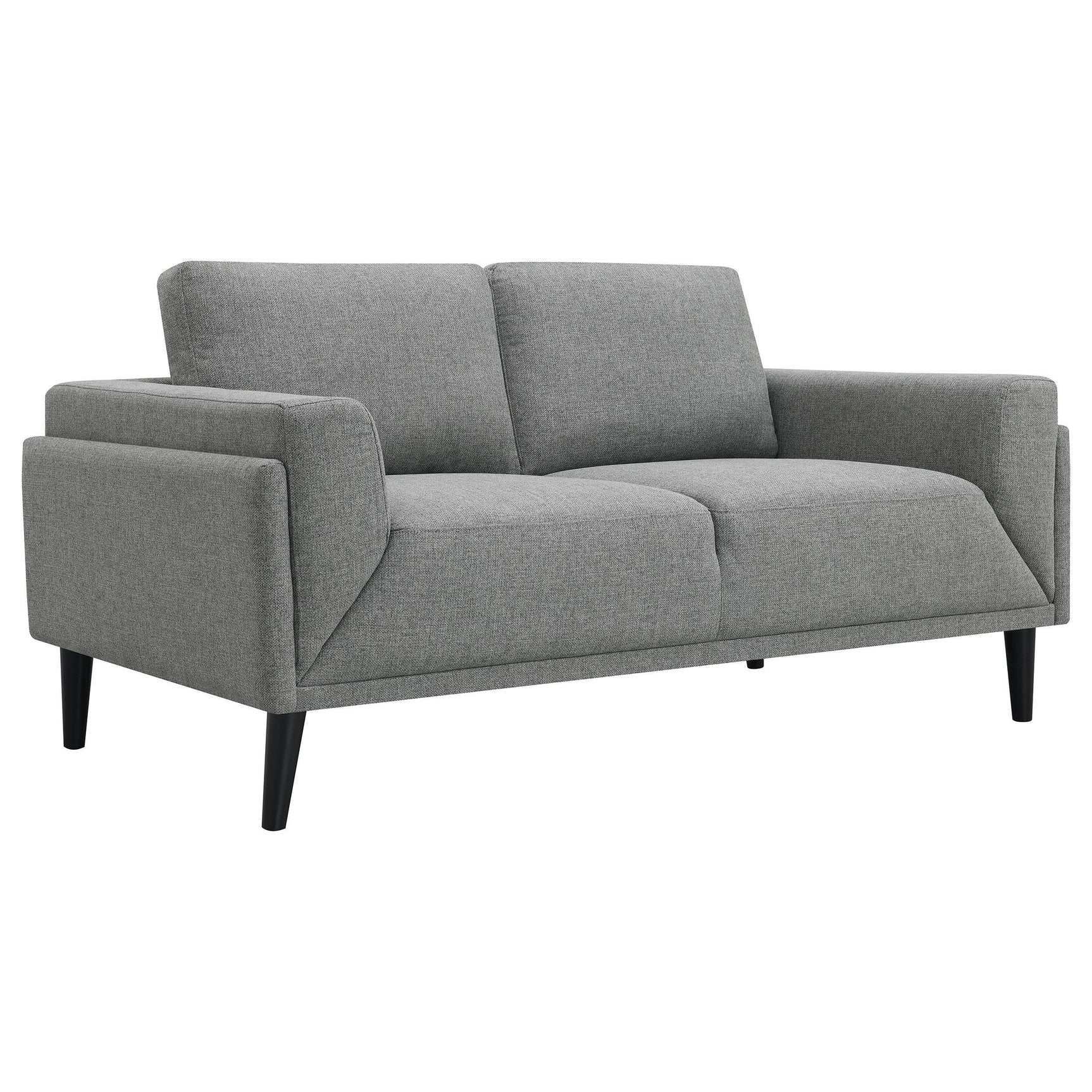 Rilynn 2-piece Upholstered Track Arm Sofa Set Grey 509524-S2 - Ella Furniture