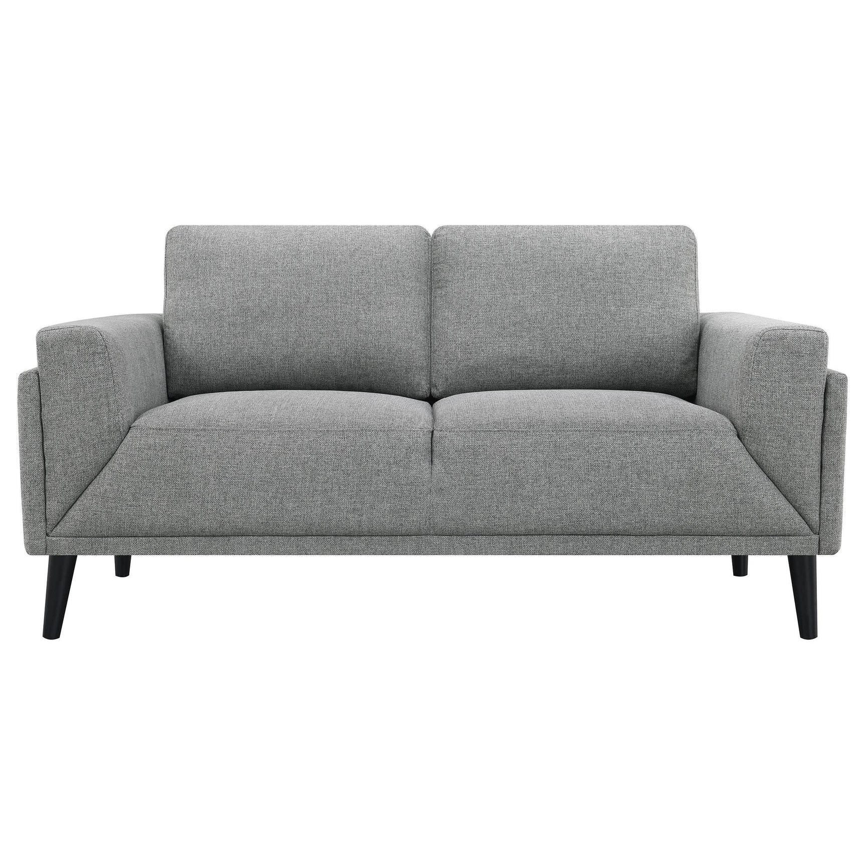 Rilynn 2-piece Upholstered Track Arm Sofa Set Grey 509524-S2 - Ella Furniture