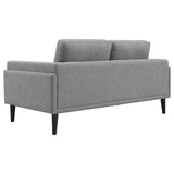 Rilynn 2-piece Upholstered Track Arm Sofa Set Grey 509524-S2 - Ella Furniture