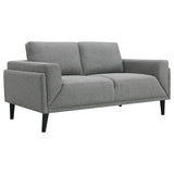 Rilynn 2-Piece Upholstered Track Arms Sofa Set Grey 509524-S2 - Ella Furniture