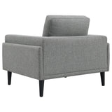 Rilynn 3-Piece Upholstered Track Arms Sofa Set Grey 509524-S3 - Ella Furniture