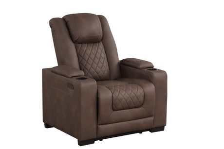 Rima Brown Air Leather Reclining 3-Piece Living Room Set view 6