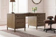 Roanhowe Brown 68" Home Office Desk - Ella Furniture
