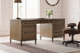 Roanhowe Brown 68" Home Office Desk - Ella Furniture