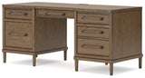 Roanhowe Brown 68" Home Office Desk - Ella Furniture