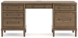 Roanhowe Brown 68" Home Office Desk - Ella Furniture