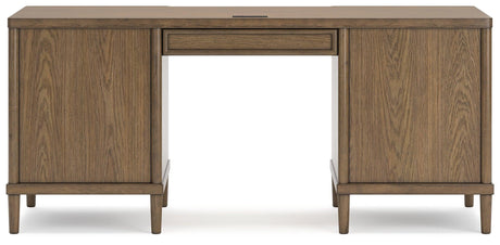 Roanhowe Brown 68" Home Office Desk - Ella Furniture