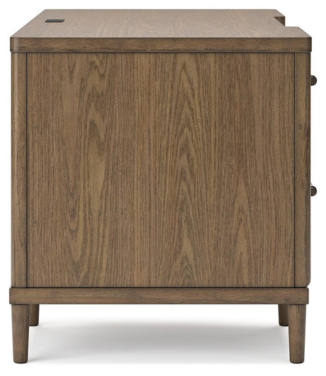 Roanhowe Brown 68" Home Office Desk - Ella Furniture