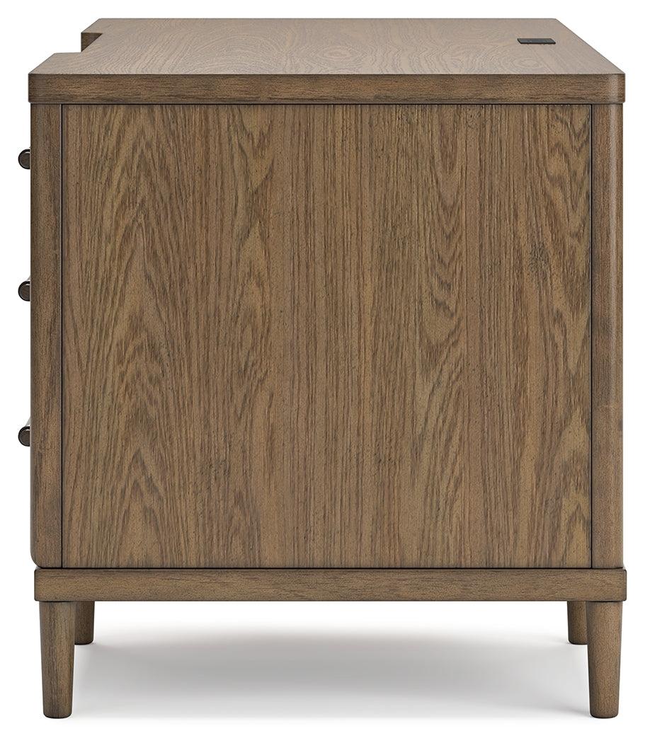 Roanhowe Brown 68" Home Office Desk - Ella Furniture
