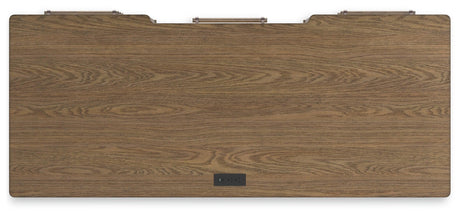Roanhowe Brown 68" Home Office Desk - Ella Furniture