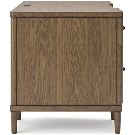 Roanhowe Brown Home Office Desk and Storage - Ella Furniture