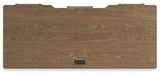 Roanhowe Brown Home Office Desk and Storage - Ella Furniture