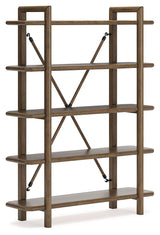 Roanhowe Brown Home Office Desk and Storage - Ella Furniture