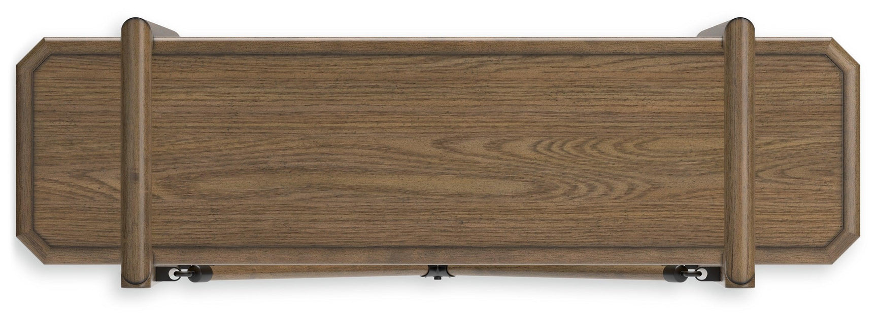Roanhowe Brown Home Office Desk and Storage - Ella Furniture