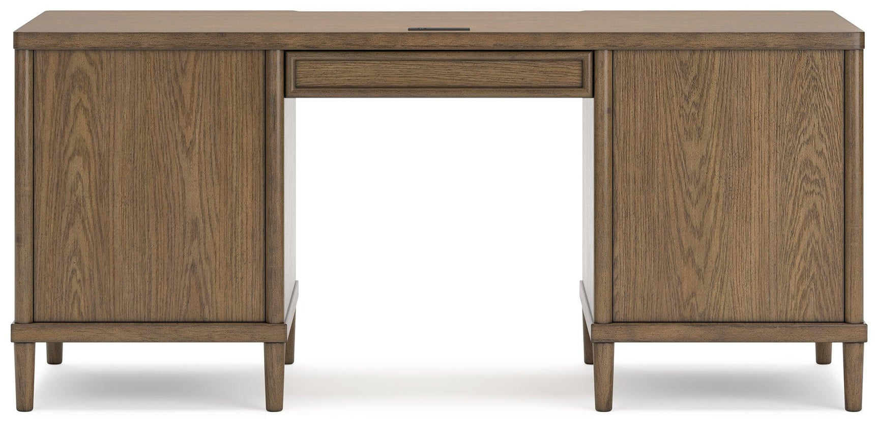 Roanhowe Brown Home Office Desk and Storage - Ella Furniture