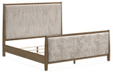 Roanhowe Brown King Upholstered Bed - Ella Furniture