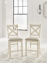 Robbinsdale Antique White Counter Height Barstool from Ella Furniture