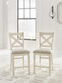 Robbinsdale Antique White Counter Height Barstool from Ella Furniture