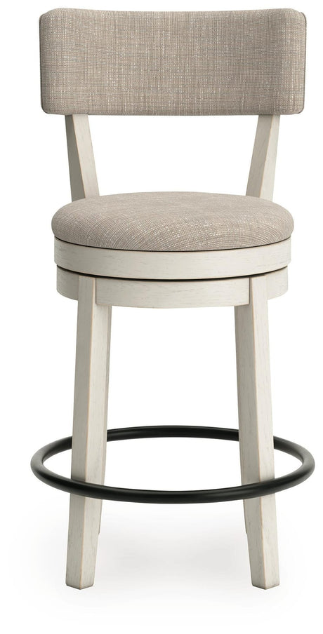 Robbinsdale Antique White Counter Height Barstool view 4