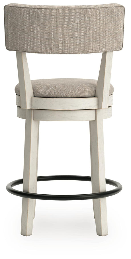 Robbinsdale Antique White Counter Height Barstool view 6