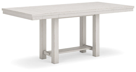 Robbinsdale Antique White Counter Height Dining Table And 4 Barstools - Ella Furniture