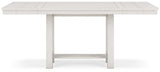 Robbinsdale Antique White Counter Height Dining Table And 4 Barstools - Ella Furniture