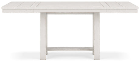 Robbinsdale Antique White Counter Height Dining Table And 4 Barstools - Ella Furniture