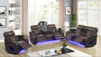 Robin Brown Air Leather Reclining 3-Piece Living Room Set from Ella Furniture