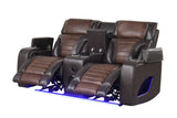 Robin Brown Air Leather Reclining 3-Piece Living Room Set view 4