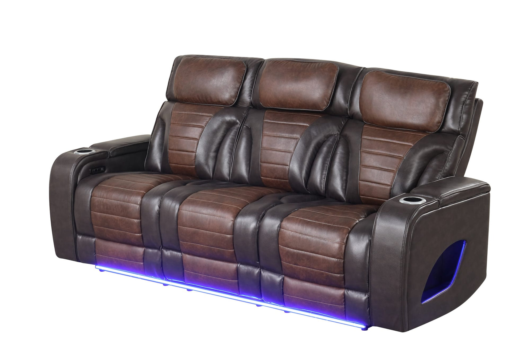 Robin Brown Air Leather Reclining 3-Piece Living Room Set view 7