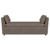 Robin Upholstered Accent Bench with Armrests Brown 910280 - Ella Furniture