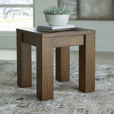 Rosswain Warm Brown Coffee Table with 2 End Tables - Ella Furniture