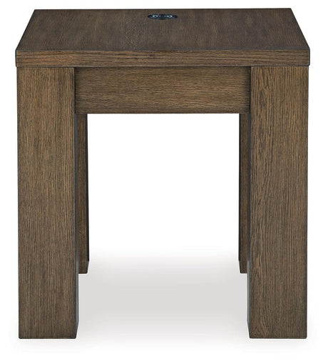 Rosswain Warm Brown Coffee Table with 2 End Tables - Ella Furniture