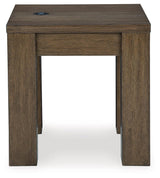 Rosswain Warm Brown End Table - Ella Furniture