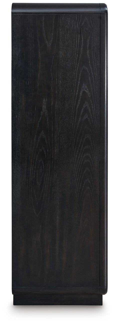 Rowanbeck Black Chest of Drawers - Ella Furniture