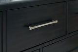 Rowanbeck Black Chest of Drawers - Ella Furniture