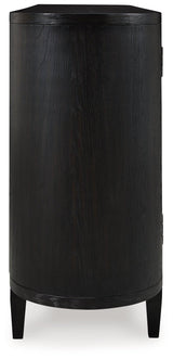 Rowanbeck Black Dining Server - Ella Furniture