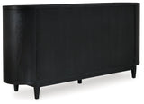 Rowanbeck Black Dining Server - Ella Furniture