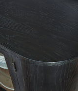 Rowanbeck Black Dining Server - Ella Furniture