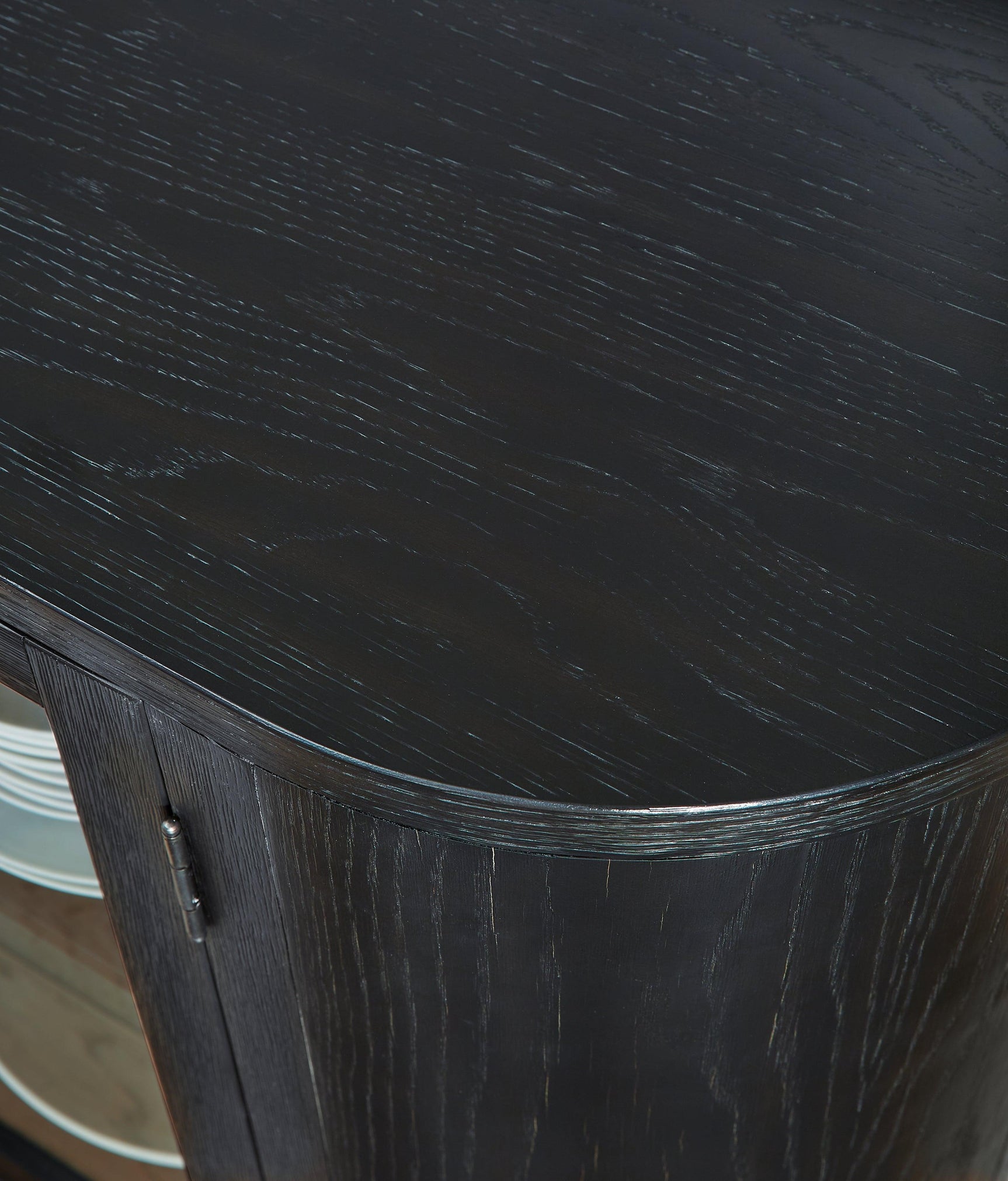 Rowanbeck Black Dining Server - Ella Furniture