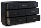 Rowanbeck Black Dresser - Ella Furniture