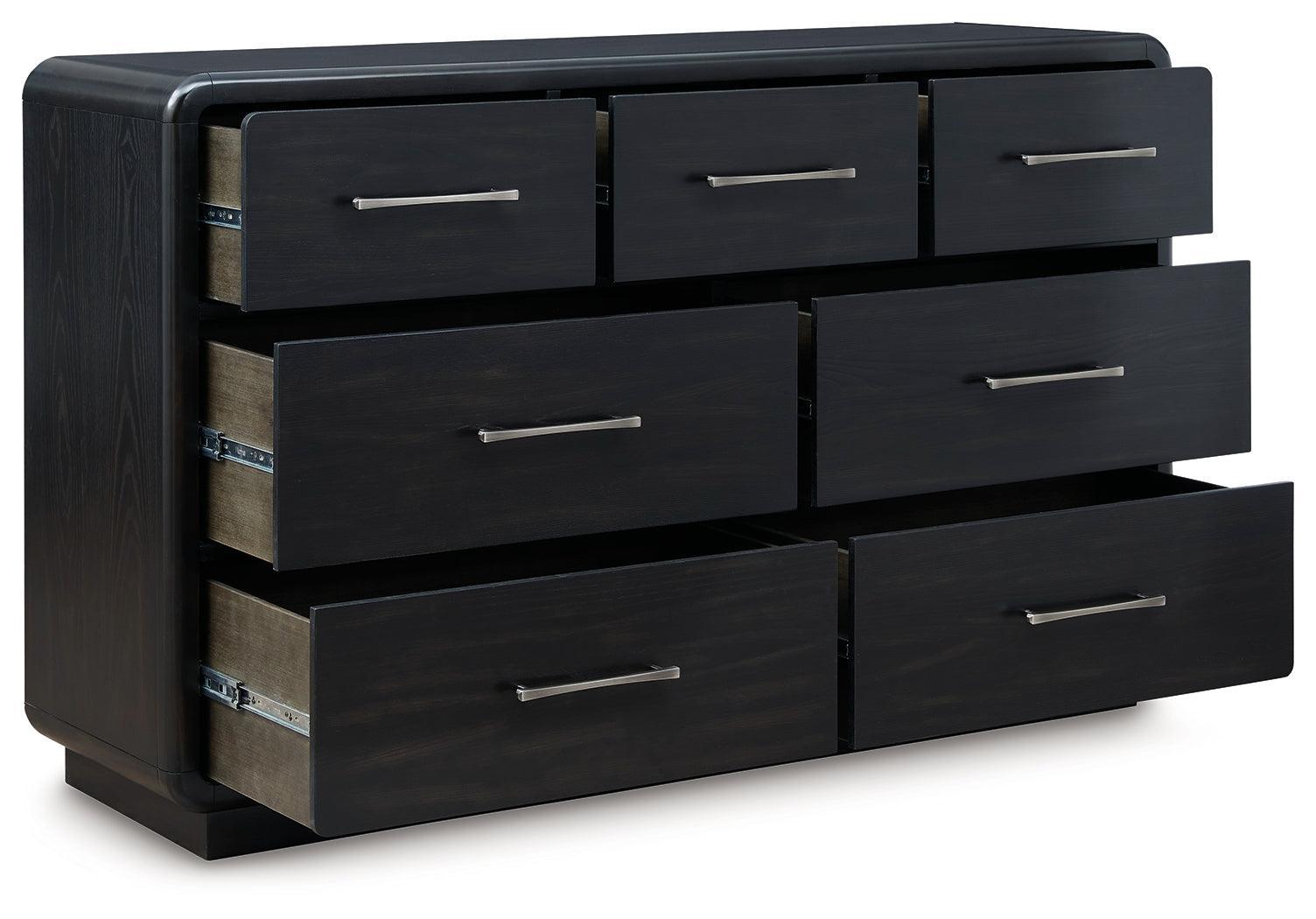 Rowanbeck Black Dresser - Ella Furniture