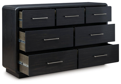 Rowanbeck Black Dresser - Ella Furniture