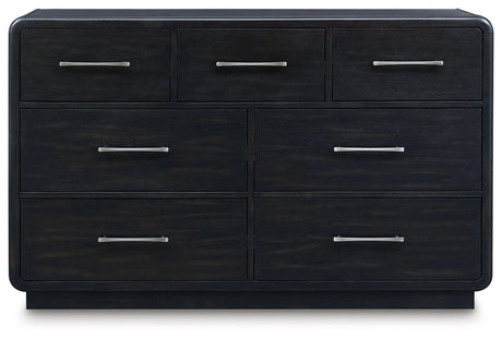 Rowanbeck Black Dresser - Ella Furniture