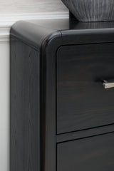 Rowanbeck Black Dresser - Ella Furniture