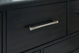 Rowanbeck Black Nightstand - Ella Furniture