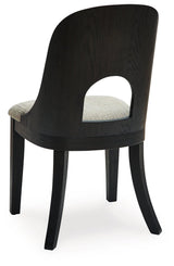 Rowanbeck Gray/black Dining Chair - Ella Furniture